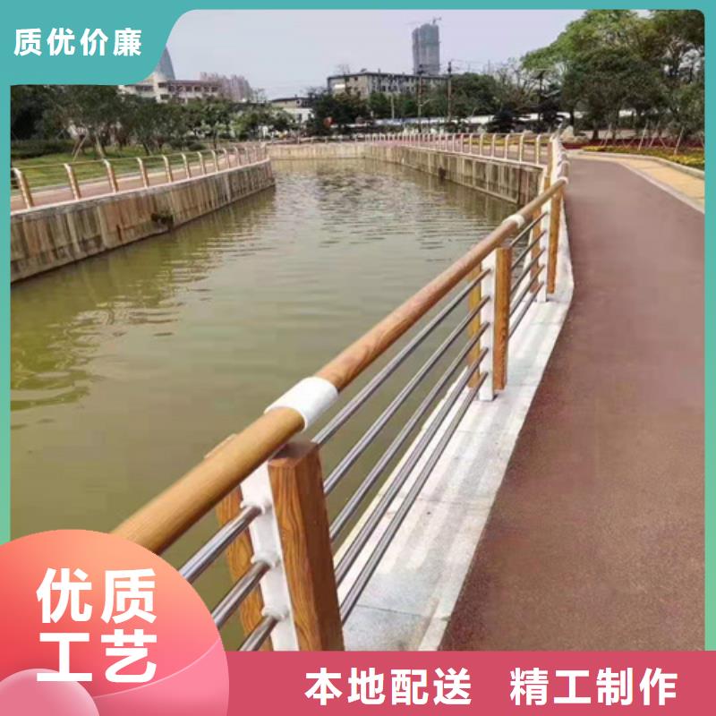 不锈钢桥梁防撞护栏河道景观灯光护栏-【人行道栏杆】专业按需定制