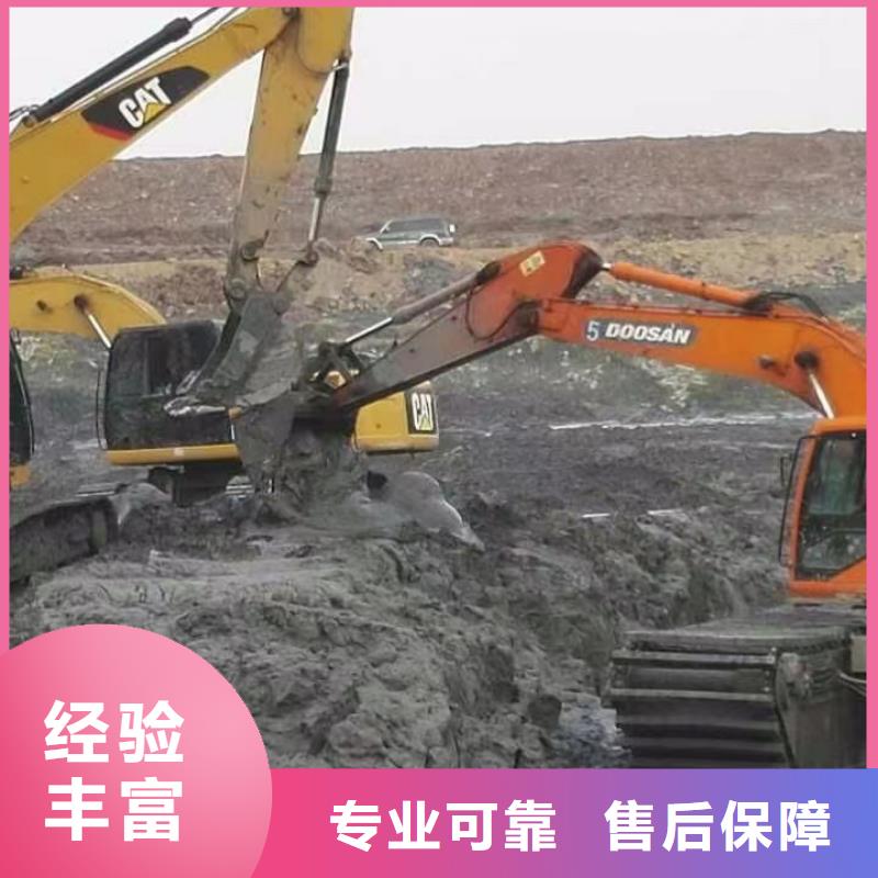 水陆挖掘机河道清淤水上挖机出租齐全