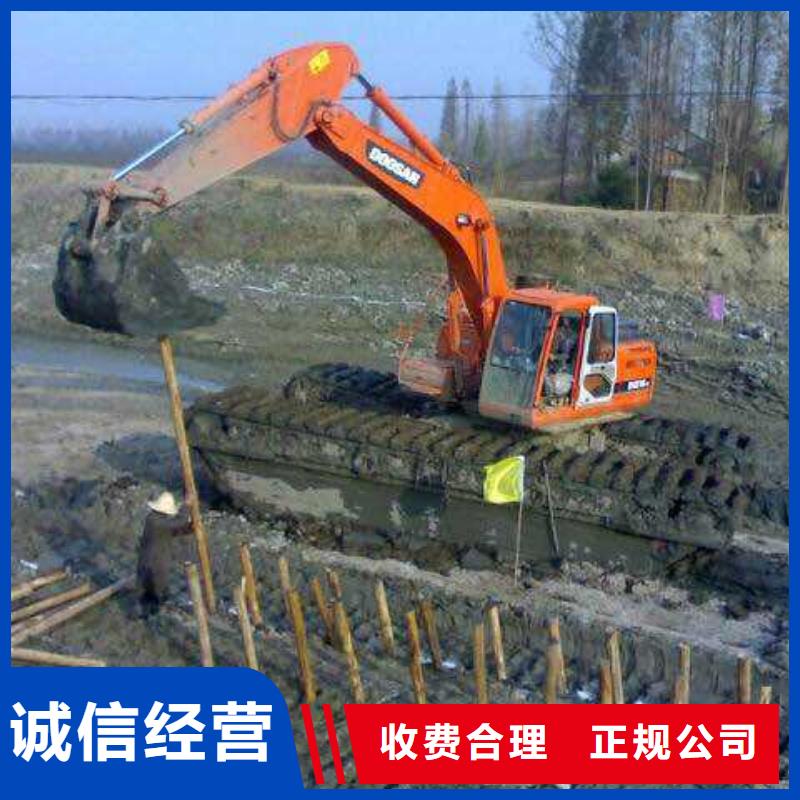 浮船挖机租赁价格行情